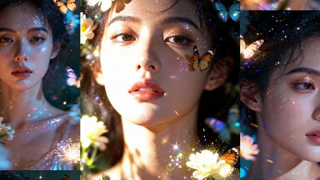 把蝴蝶、星光、繁花都揉进镜头里