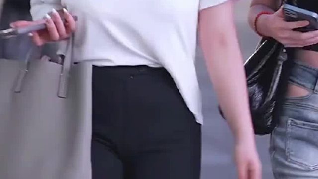 美女街拍、潮流元素满满