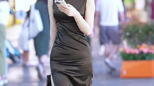 东方旗袍美人街拍