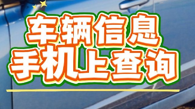 车辆信息怎么查，怎么查一辆车的车辆信息