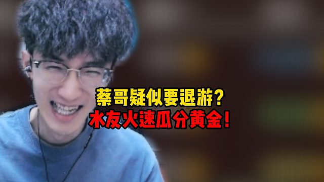 蔡哥直言要退游？水友掏兜速度太快了！