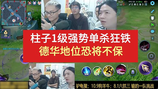 柱子1级强势单杀狂铁，德华地位恐将不保