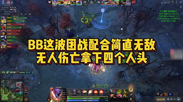 【Maybe】BB这波团战配合简直无敌无人伤亡，拿下四个人头
