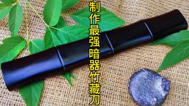 制作最强暗器竹藏刀，暗藏玄只因的竹子  (2)