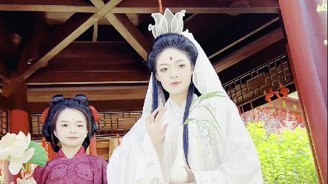 这一天，是许愿的重要日子，陪着家人来东莞观音山游园赏景