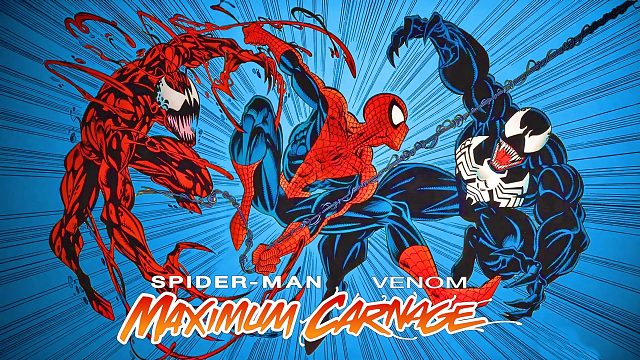 世嘉MD游戏《蜘蛛侠毒液与屠杀》，难度太高了