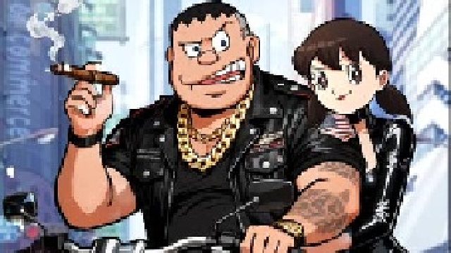 随便画画之胖虎带着静香去兜风