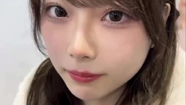 毛绒质感的温柔少女侧颜杀