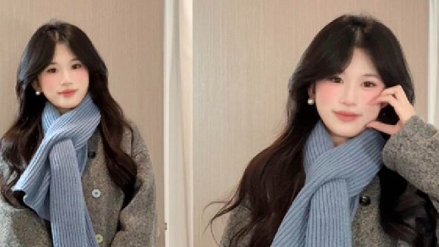 日系氛围感穿搭灰色毛呢大衣好乖～～