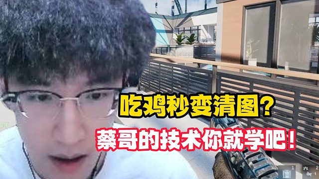 吃鸡秒变清图？蔡哥的技术你就学吧！