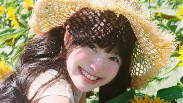 向日葵日系少女胶片写真引导记录