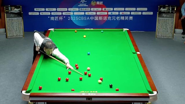 “南匠杯”2025CBSA中国斯诺克元老精英赛，金龙单杆100分