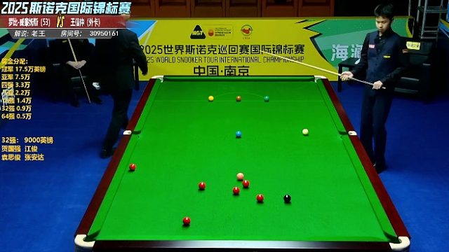 王信仲VS罗比-威廉姆斯 第6局 一杆获胜拿到赛点片段