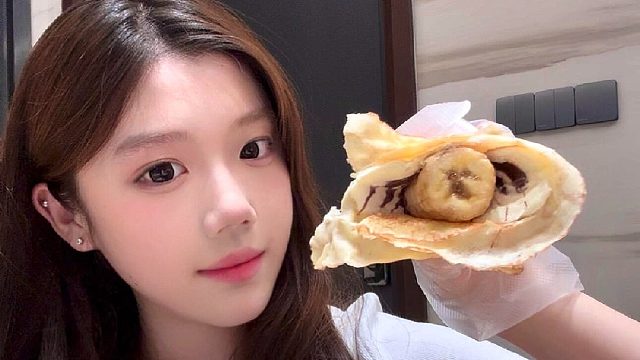 vlog｜香蕉可丽饼 火腿布拉塔