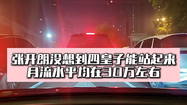 张开朗没想到四皇子能站起来，月流水平均在30万左右