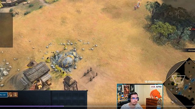 帝国时代4，日本3本初期防神罗打金矿，demu用日本金马防神罗打金矿，0.5倍速