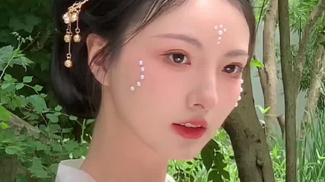 珍珠妆！！宋制也太合适中国女孩啦～