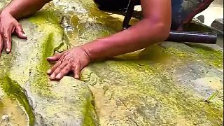 男子在河床上竟然挖出了價(jià)值連城的東西！