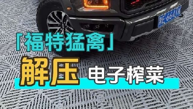 福特猛禽竟然也能进来 精致洗车