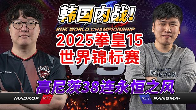 韩国内战！暴风高尼茨释放38连永恒之风！拳皇15世界锦标赛