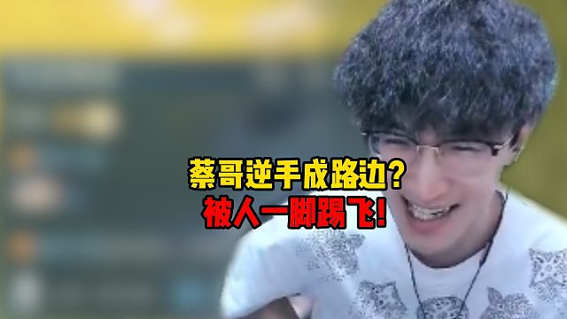 蔡哥逆手成路边了？被人一脚踢飞！