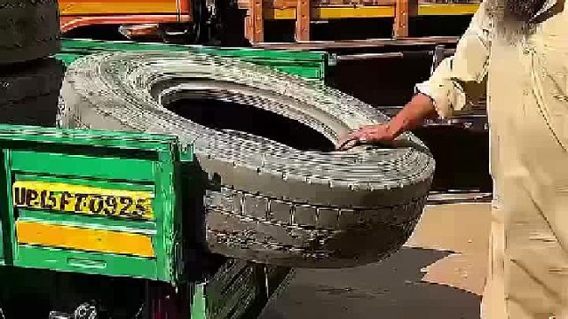 旧轮胎翻新全过程