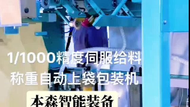 高精度伺服给料定量称重全自动上袋机制造厂