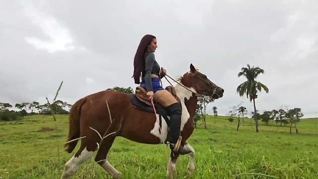 骑马写真的长靴小姐姐