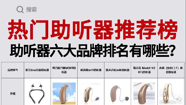 助听器六大品牌排名有哪些？深耳道助听器推荐！性能对决测评