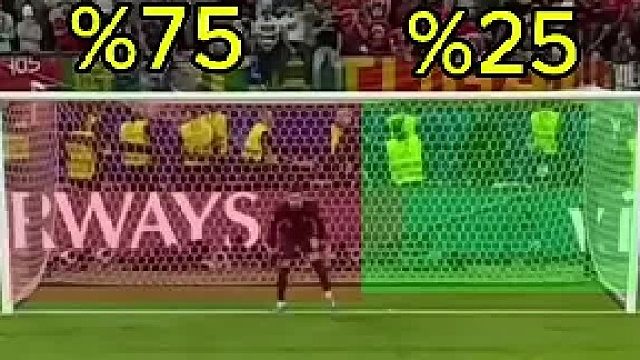 面对门将的站位不同难度也不同，最后一位球员的点球亮了_