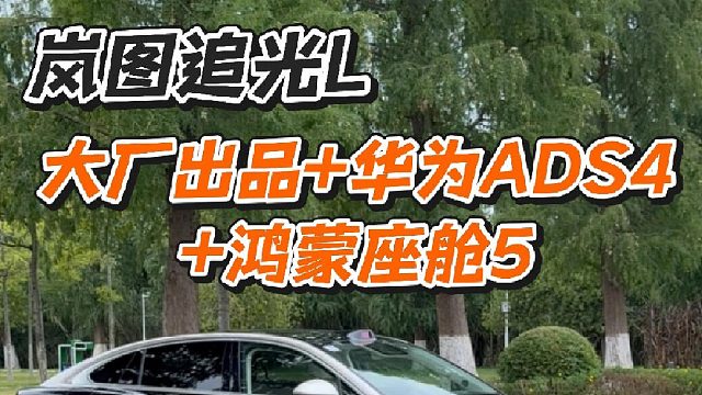 黑金双拼色、大饼轮毂、ADS4、鸿蒙座舱5、中大型轿车