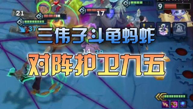 三伟子斗龟蚂蚱对阵护卫九五