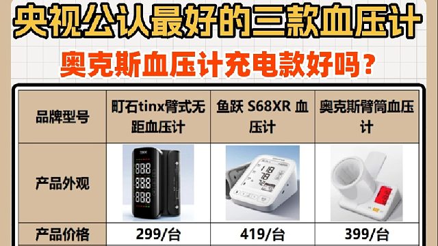 血压计哪种比较方便准确？奥克斯血压计充电款好吗？租血压计牌子