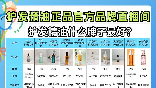 护发精油哪个香味好闻？护发精油正品官方品牌直播间！揭秘