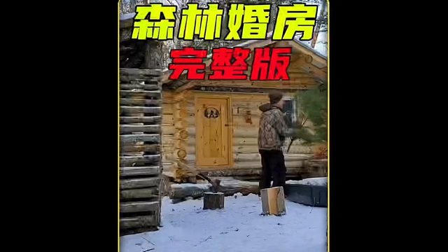 乌克兰老人为了儿子讨老婆，在野外搭建出一栋200平小屋 (1)