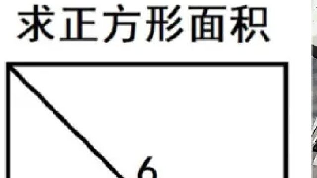 正方形的面积是？