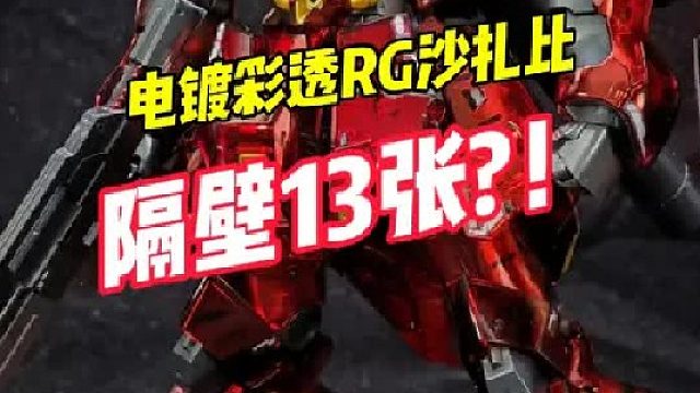 隔壁13张的RG电镀彩透沙扎比_！
