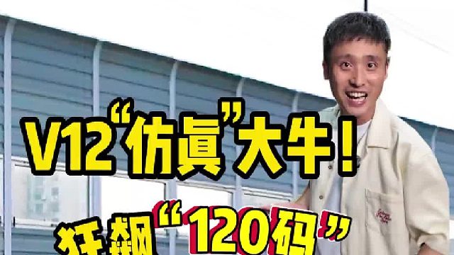 V12仿真”大牛！狂飙“120码”