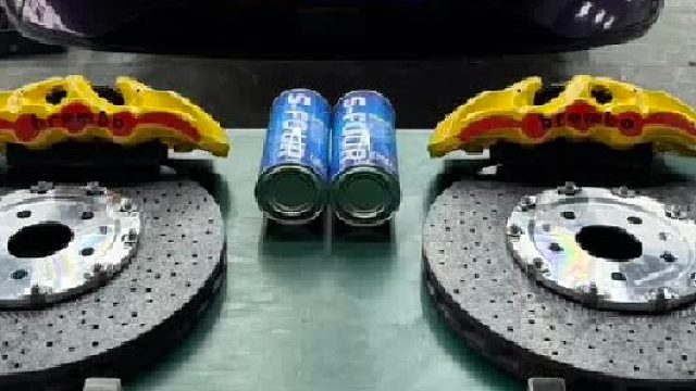 腾势Z9刹车升级Brembo原装碳陶刹车