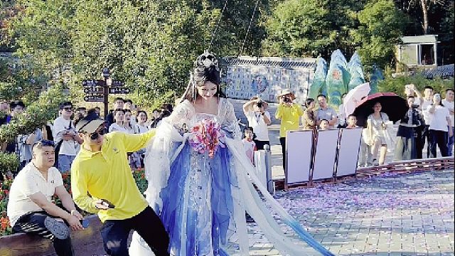 这一次，东莞观音山遇见女神@小玥玥 飞天，让人怦然心动！