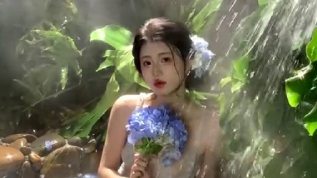 温泉泡池的绝美