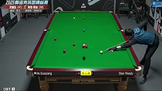 賀國強(qiáng)VS斯坦-穆迪 英錦賽資格賽第三輪  第1局