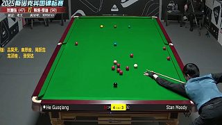 賀國強(qiáng)VS斯坦-穆迪 英錦賽資格賽第三輪? 第8局