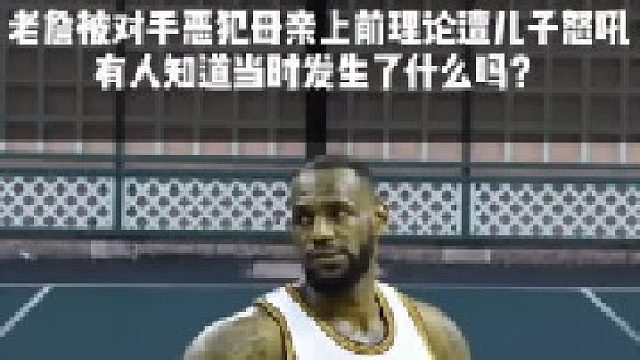 老詹遇恶意犯规，家母理论反遭儿斥？