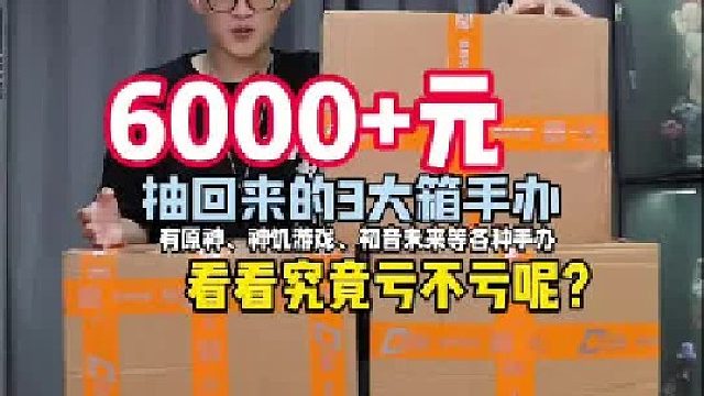 6000多抽回来的3大箱手办究竟亏不亏