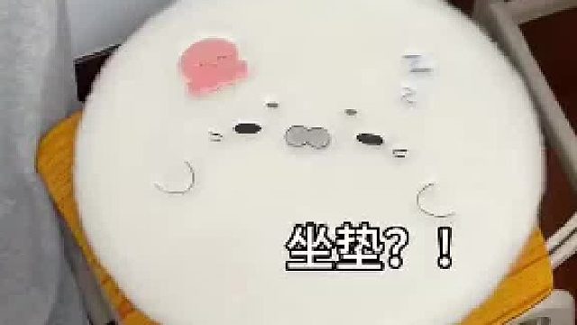 好有趣的海豹坐垫，这屁股是电熨斗吗，一下这么平整？