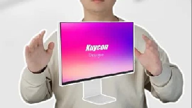 简约风设计的6K显示器，和苹果生态真得好配