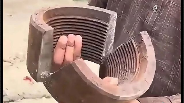 看老巴师傅如何维修损坏的大号螺母的