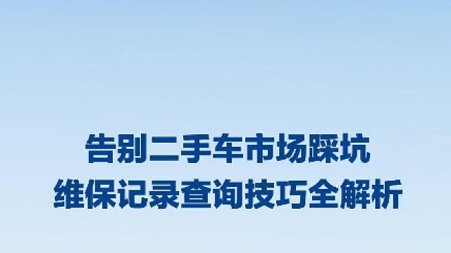 你该不会以为只有车贩子才能查车况吧？