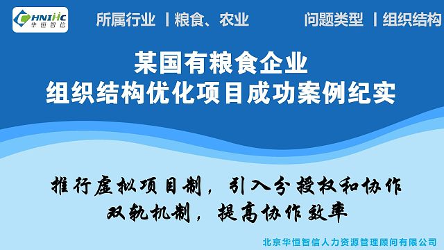某国有粮食企业组织结构优化项目成功案例